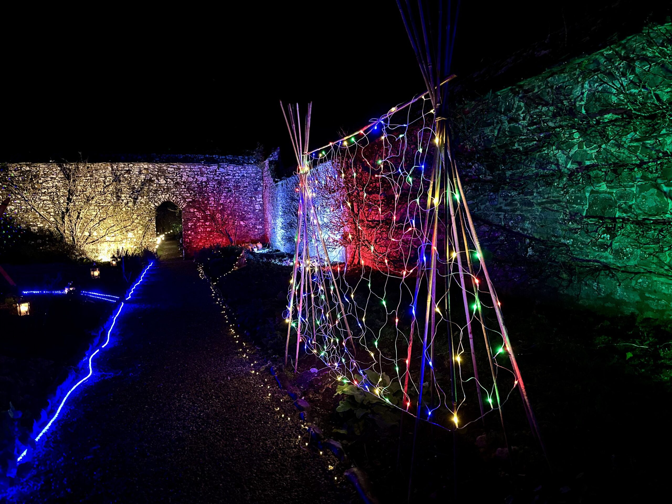 Clovelly Court Garden - Christmas Illuminations